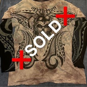 (SOLD SOLD SOLD‼️)RARE VINTAGE AFFLICTION LONG SLEEVE